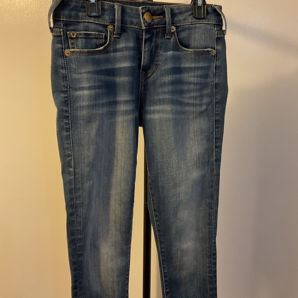 10. True Religion Mid Rise Super Skinny Classic Blue Jeans Size 27 - Picture 3 of 15